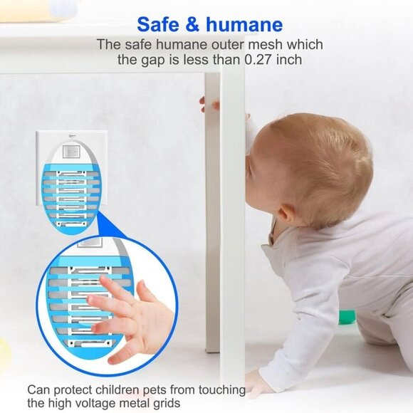 Flying Insect Trap 4Pack, Mosquito Zapper for Home, Bug Light Plug in Killer - Picture 2 of 7